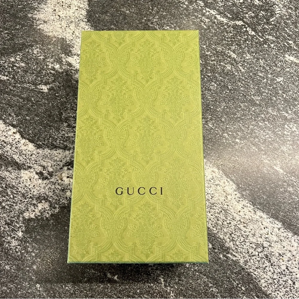 Gucci Lime Green Embossed Box - empty